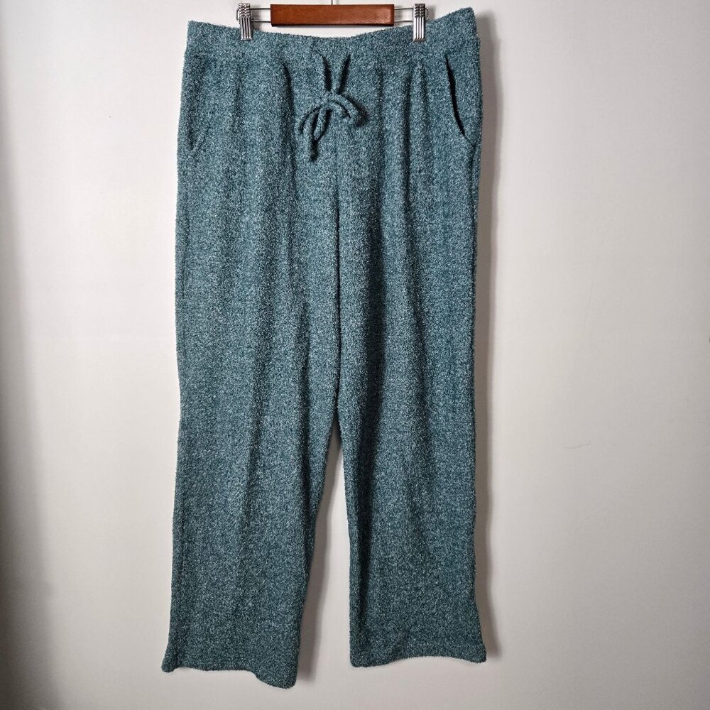 Duluth Trading Co Women's Size L Fleecey Does It Relaxed Pull-On Pants Teal